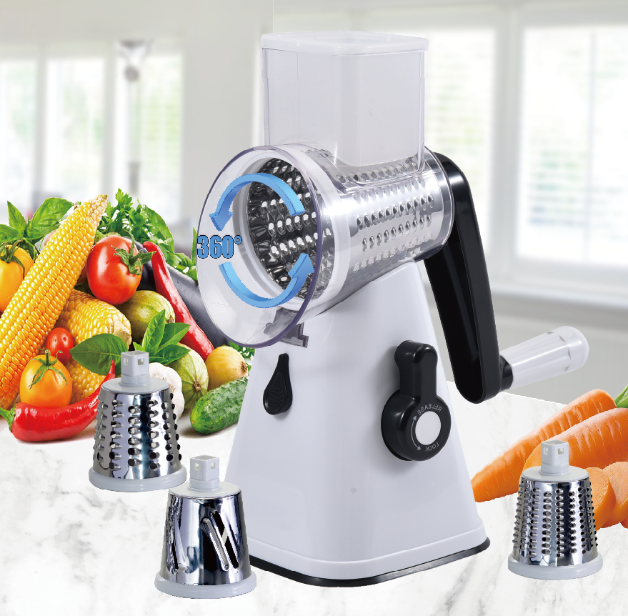 Mechanic drum grater 3 in 1 vegetables slicer