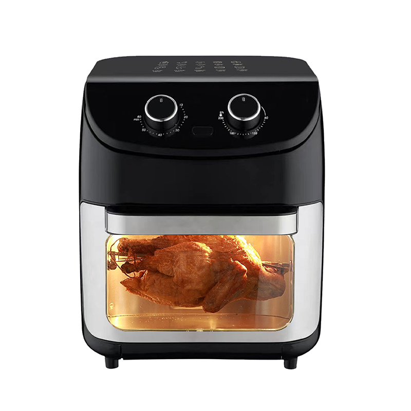 Inclined LCD touch visible large capacity square 12L multi-function large handle air oven
