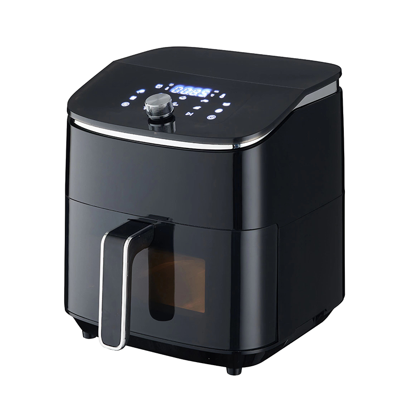 Bevel single knob touch screen control knob adjustment LCD display visual large capacity multi-function comfortable handle air fryer
