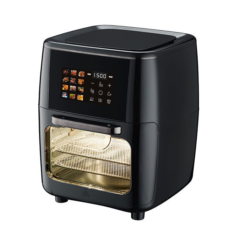 Front LCD touch visible large capacity square 13L multi-function comfortable handle air oven