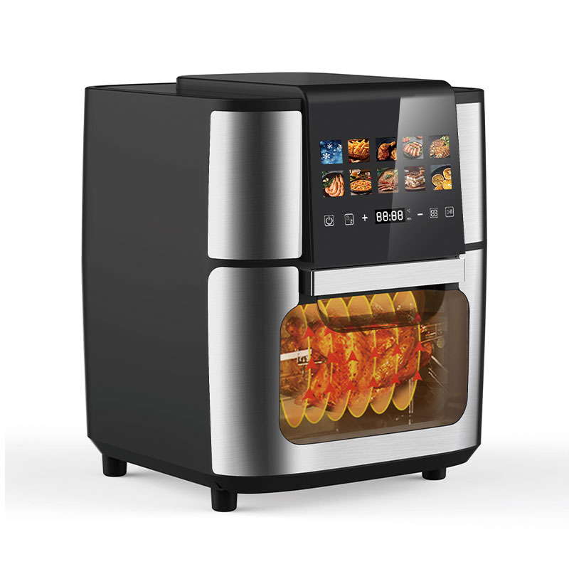 Front LCD touch visible large capacity square multi-function air oven
