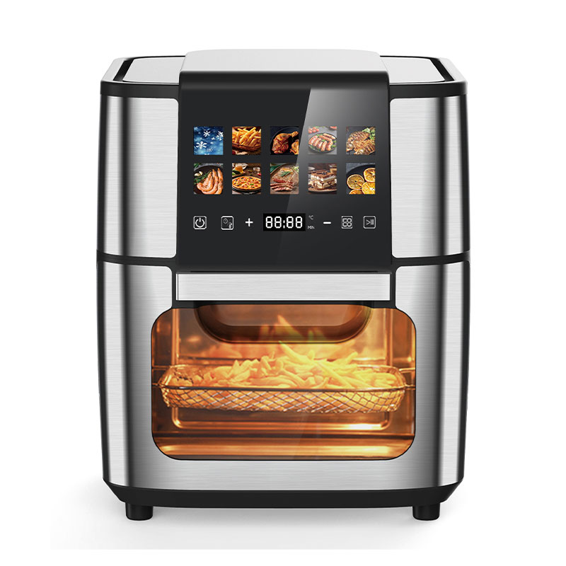 Front LCD touch visible large capacity square multi-function air oven