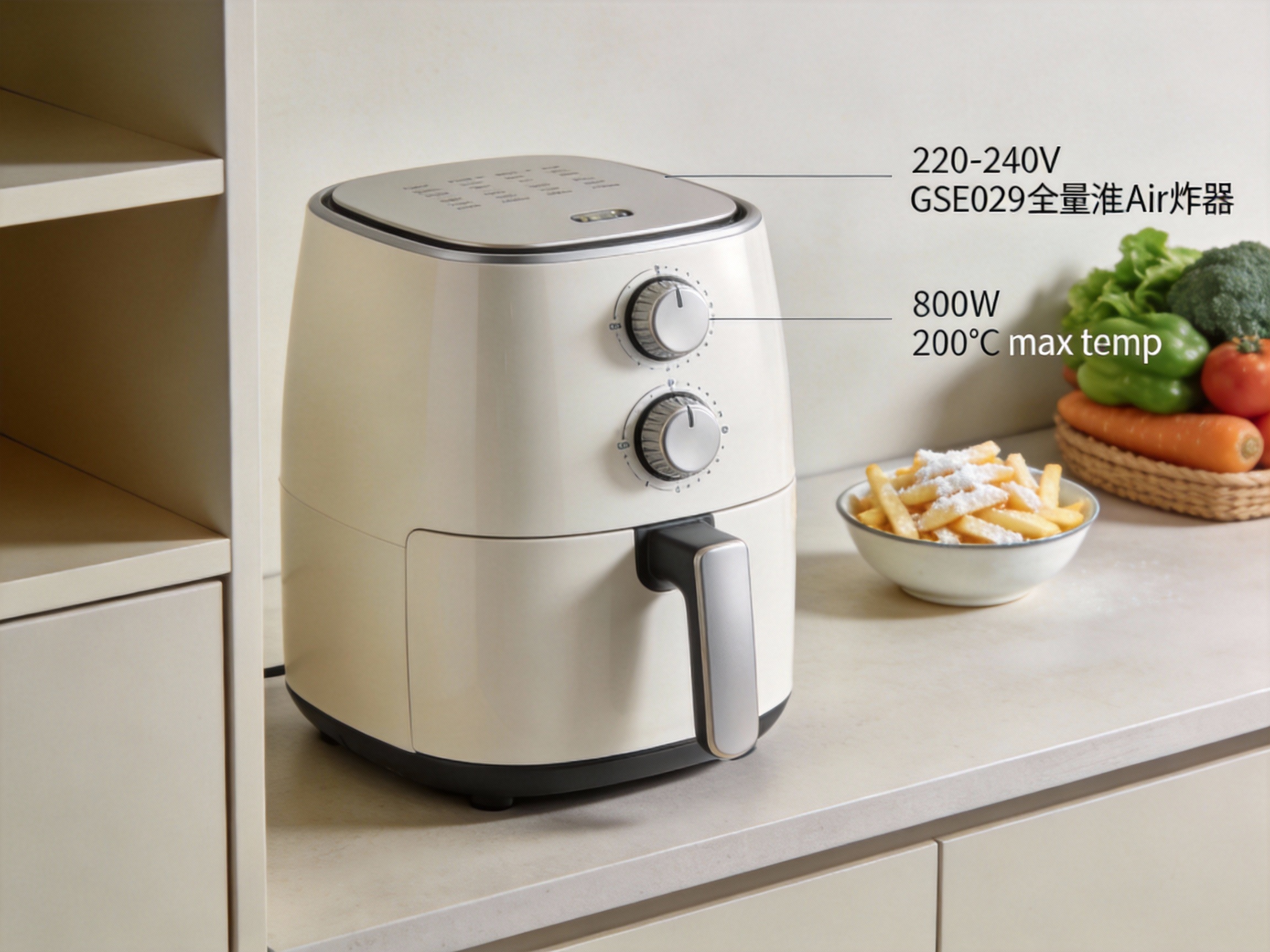 The GSE029 Mechanical Air Fryer: Compact Efficiency and Healthy Cooking Reimagined
