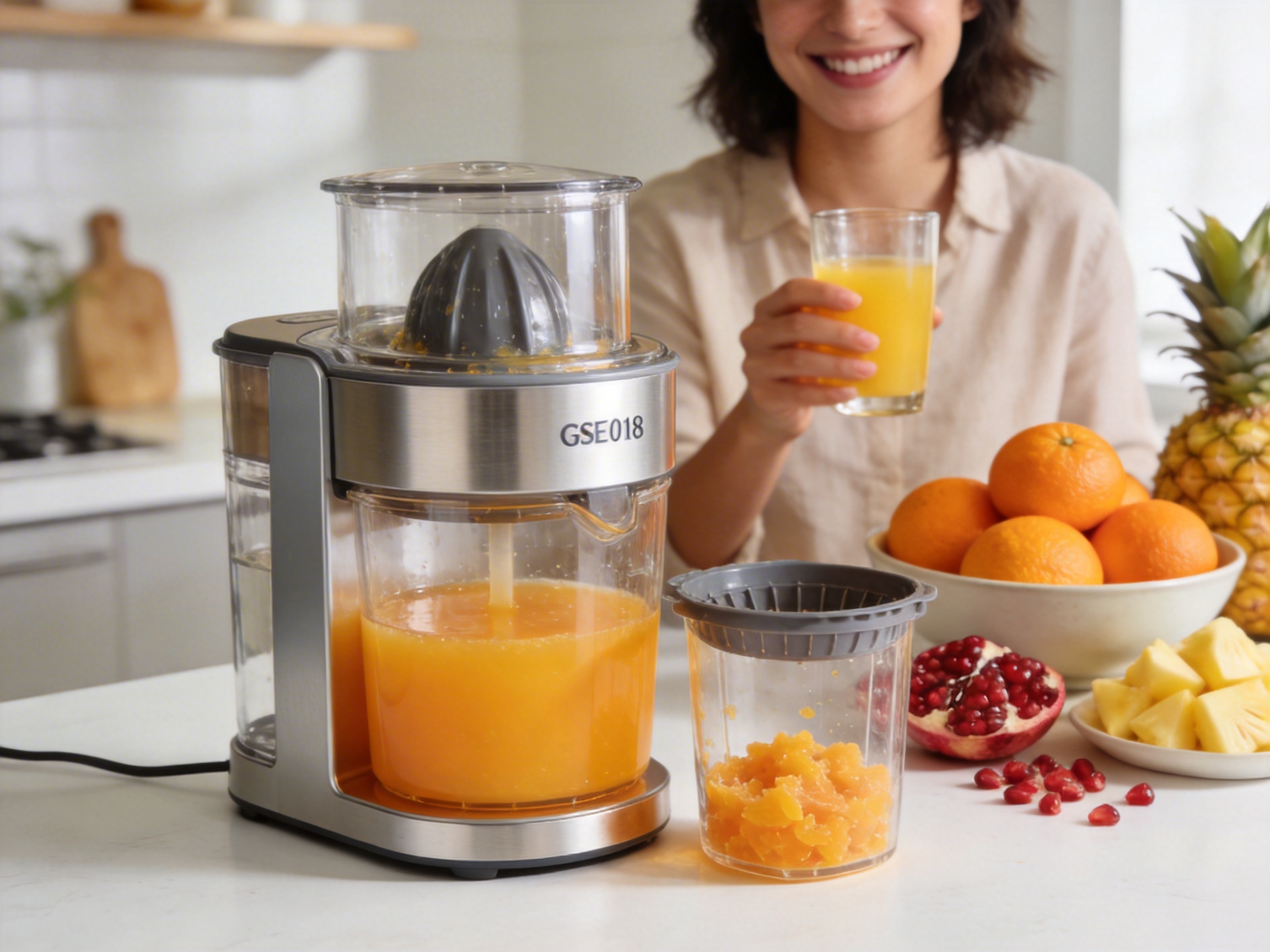 Revolutionizing Fresh Juice: The GSE018 Automatic Pulp Ejection Citrus Juicer
