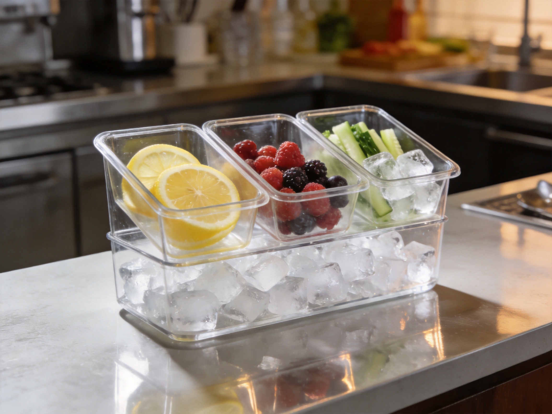 3 Pcs Server On Ice Tray: A Professional Cold-Serving Solution for Modern Hospitality and Home Entertaining