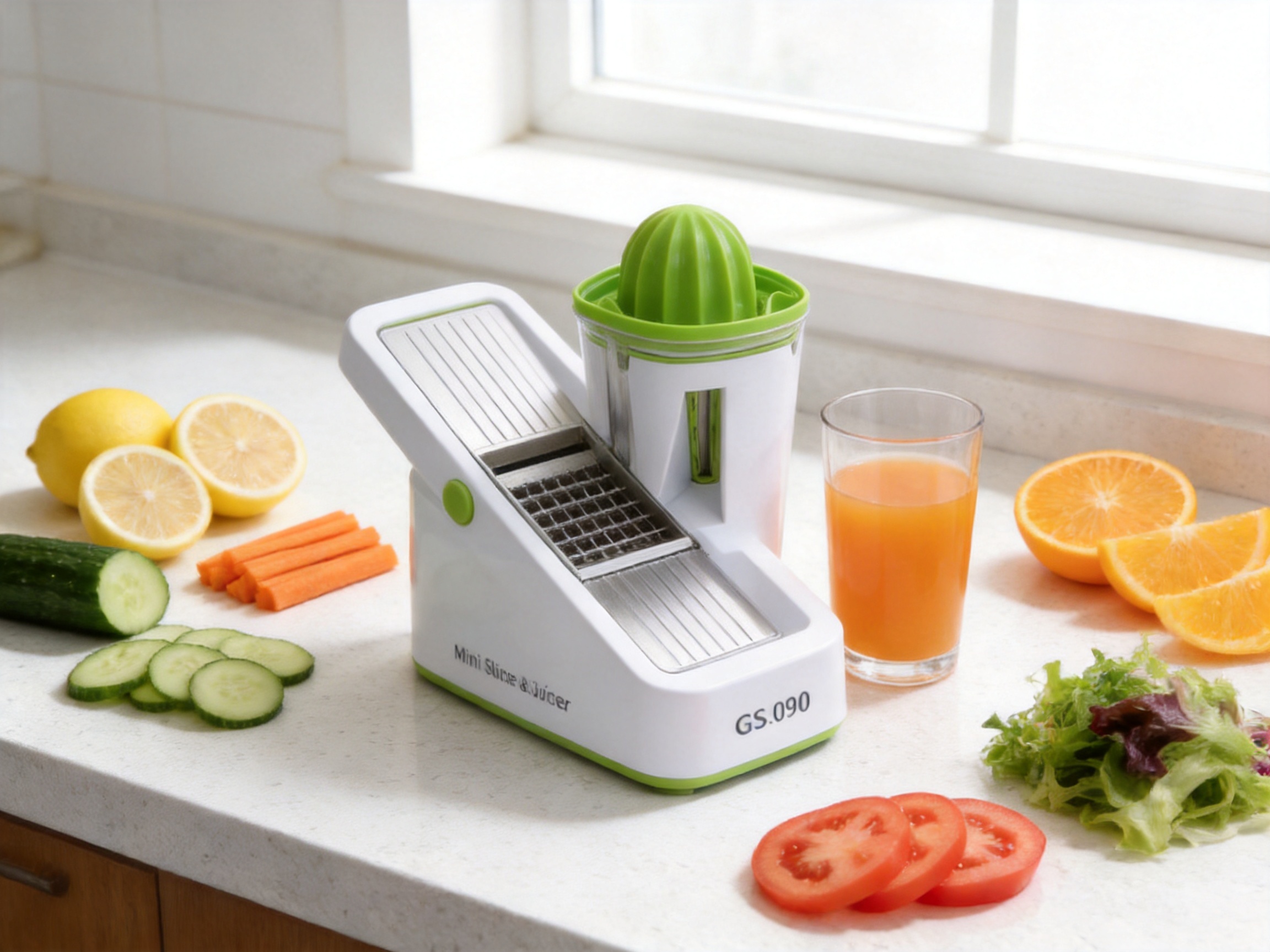 Mini Slicer & Juicer for Compact, Practical, and Efficient Kitchen Preparation
