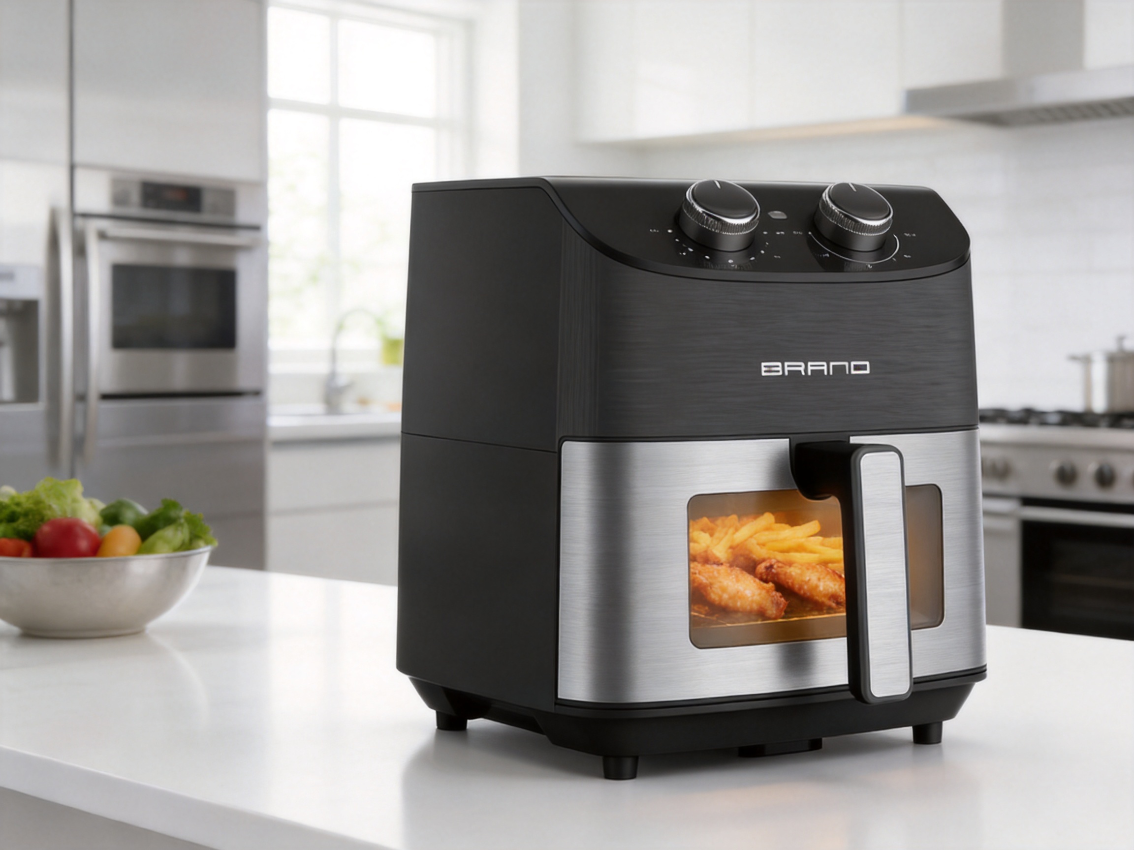 6L Mechanical Perspective Air Fryer for Modern Wholesale Kitchen Programs