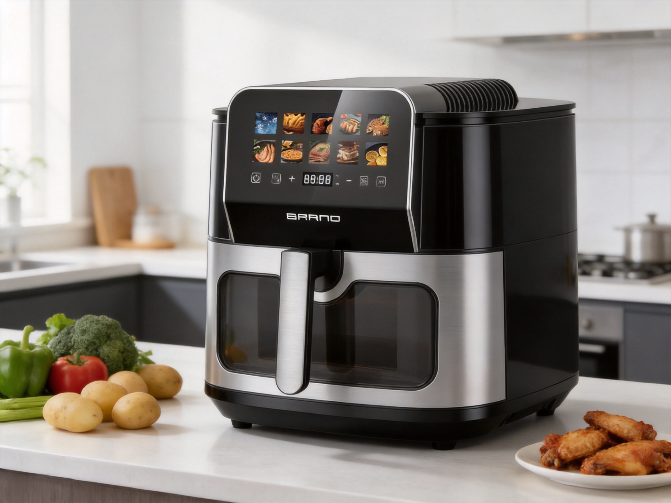 8-Liter Single-Pot Air Fryer for Modern High-Volume Kitchens