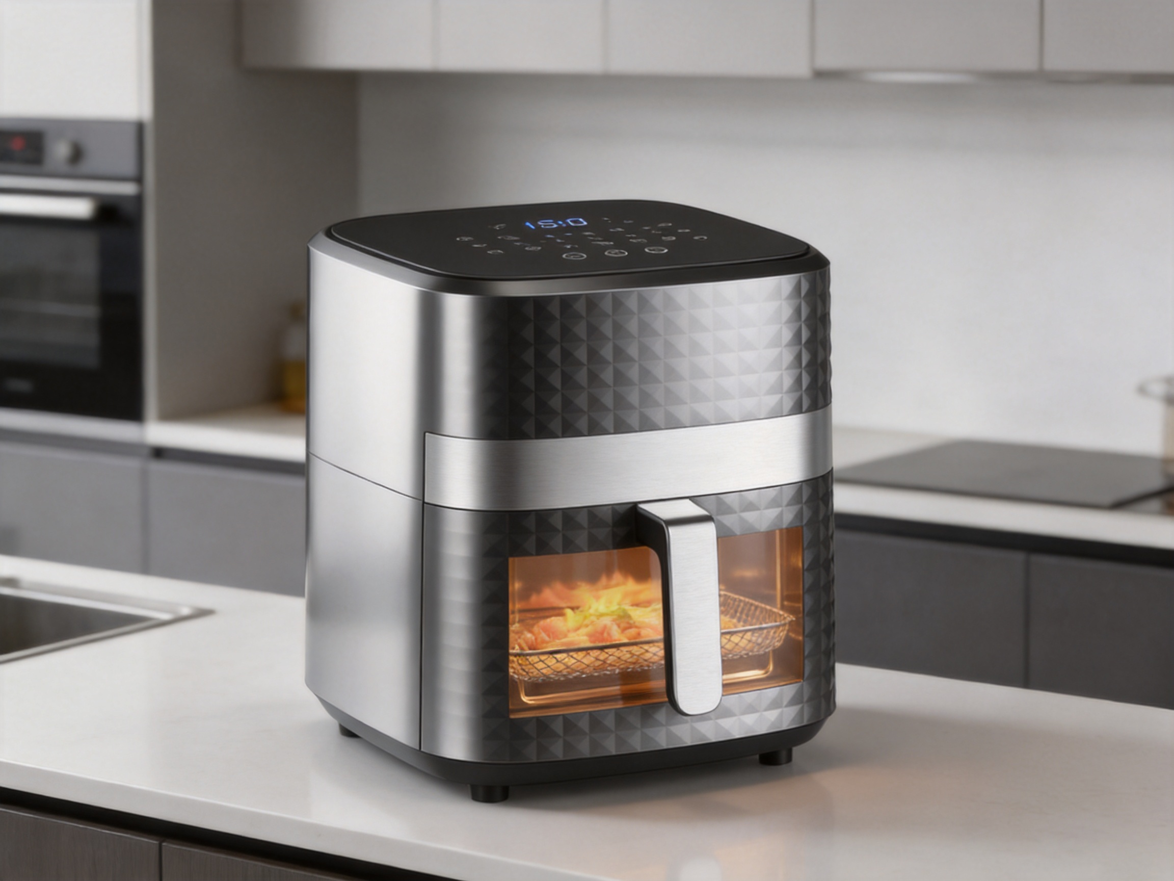 5L Square-Texture Air Fryer: Healthy Cooking Performance, Practical Design, and Manufacturing Strength