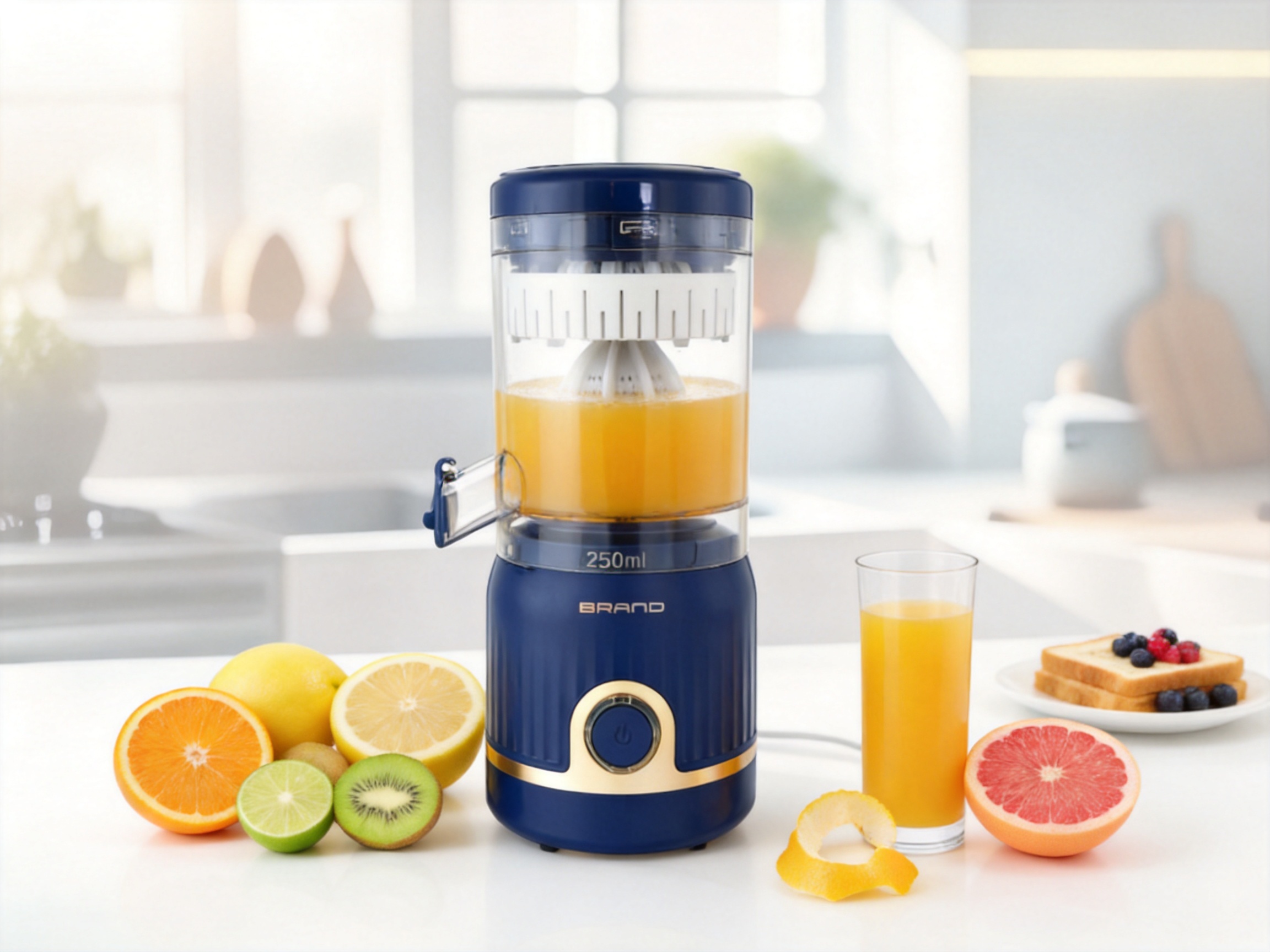 Rechargeable 7-in-1 Citrus Juicer: A Compact Solution for Fresh Juice and Efficient Food Preparation