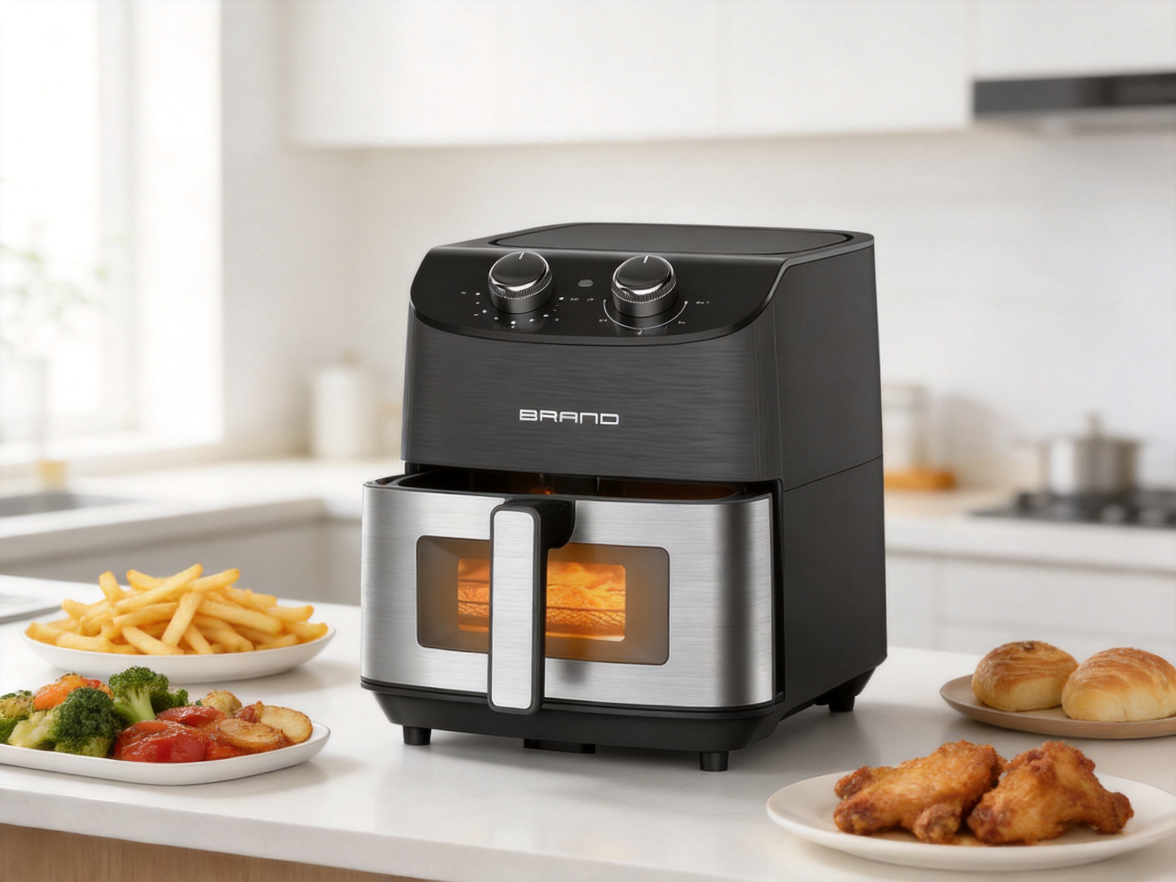 6-Liter Mechanical Air Fryer for Efficient Everyday Cooking