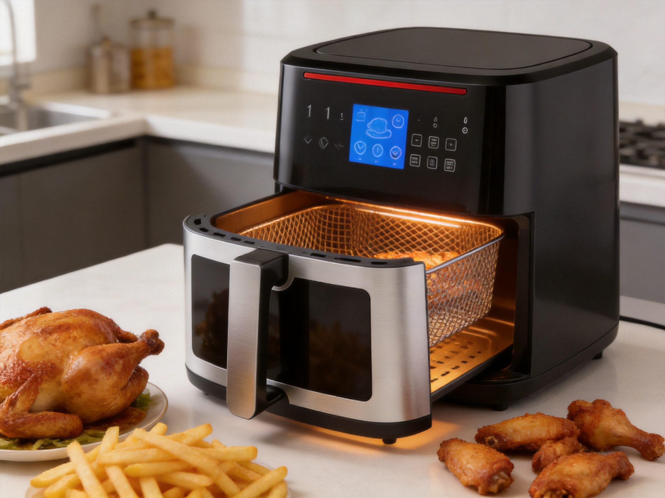 11-Litre Digital Air Fryer: Large-Capacity Cooking, Precise Control, and Reliable Manufacturing