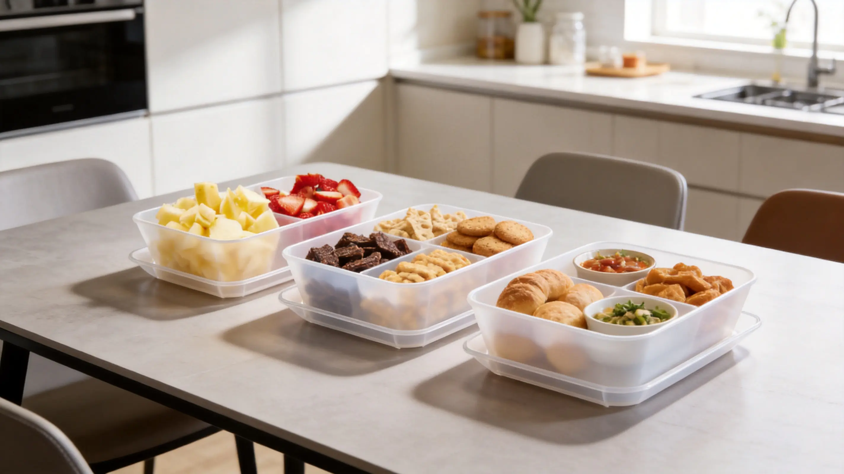 3 Piece Serving Set: Practical Tableware for Efficient Food Presentation